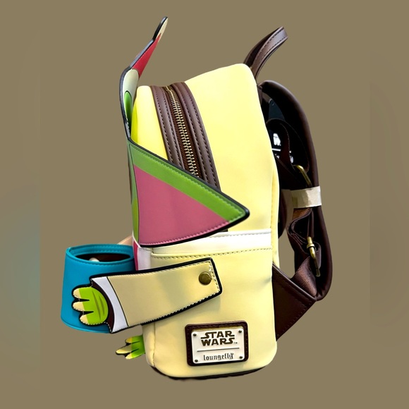 Loungefly Star Wars The Mandalorian Grogu with Mug Holiday Mini Backpack